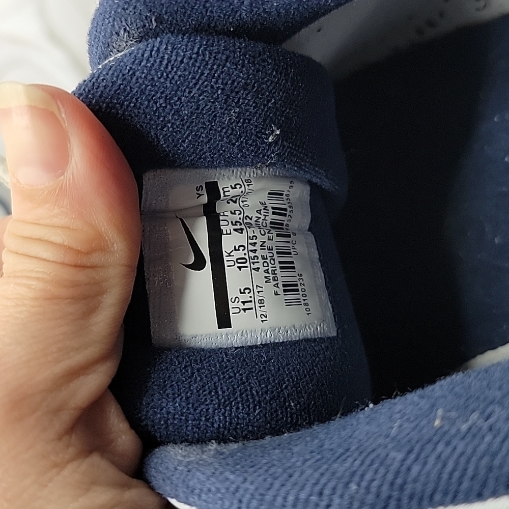 Nike | Air Monarch IV white/navy low top sneakers | MENS 11.5 - Picture 4 of 10